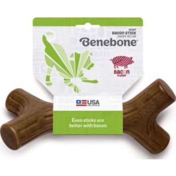  Benebone Bacon Stick Dog Chew Toy Giant 