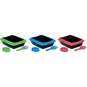  Bergamo BIRBA KIT BLue (Litter Box+Scoop+Bowl) 